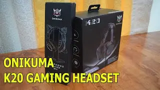 UNBOXING ONUKIMA K20 HEADSET WITH ONIKUMA HEADPHONE STAND ST-1