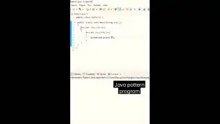java pattern program1 #shorts #java #patternprograms