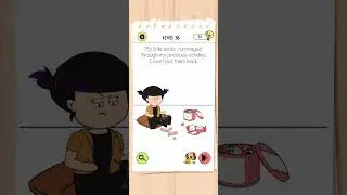 Brain Test 4 Level 36 | Brain Test 4 Level 36 My little sister rummaged through my precious candies