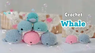 Crochet whale  for absolute beginners NO SEW tutorial 🐳🐋#crochet #diy #handmade #amigurumi #tutorial