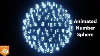 Numbers Animation In Blender | Geometry Nodes