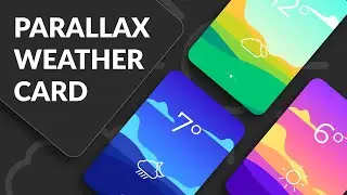 How to create a parallax side-scrolling effect (weather card) // HTML & CSS in-depth
