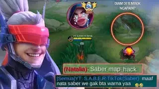 TOP GLOBAL SABER🤣 MAAF NATALIA TOP GLOBAL SABER TIDAK BUTA WARNA SAMPAI DIBILANG PAKAI HACK