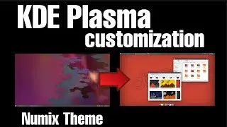KDE plasma desktop customization installing NUMIX theme