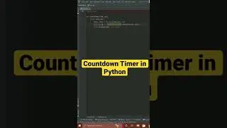 Countdown Timer in Python