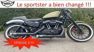 Harley Davidson Sportster 883 et ses modifications 3/4 #harleydavidson #sportster #iron883
