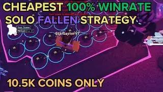 (TDS) CHEAPEST 100% WINRATE SOLO FALLEN STRATEGY | ROBLOX
