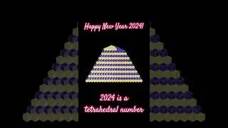 Happy New Year 2024 as a Tetrahedral Number