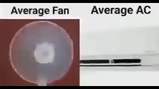 average fan vs average ac