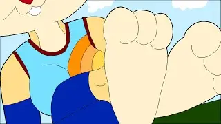 LOLA BUNNY FURRY GIANTESS FEET SOLES PAWS POV SPACE JAM 2 REDESIGN DRAWING TIMELAPSE SPEEDPAINTING