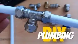 How to Install PEX Pipe and Fittings | Connect Coupler Fittings Plastic Pipes DIY Plumbing