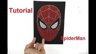 string art spiderman by jorge de la tierra