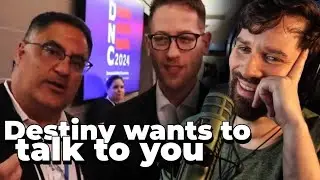 Destiny Runs Into Cenk At The DNC...