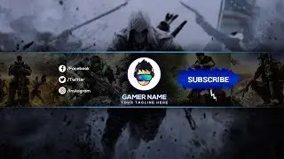 YouTube Gaming Banner: How to Make a YouTube Gaming Banner in Photoshop CC