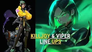 KILLJOY AND VIPER LINE UPS FOR ABYSS #valorant #riotgames