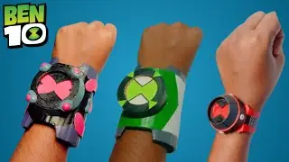 Make 3 different ben 10 omnitrix with cardboard/very easy to make