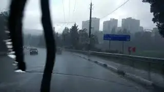 Крым 2018  07 09  Алушта  Стихия продолжается, сильный ливень! Погода сейчас  Последние новости