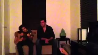 Me and Chris singing every day my father in heaven