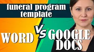 Funeral Program Template - Word vs. Google Docs