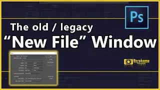 How to get back the legacy New File window - Photoshop