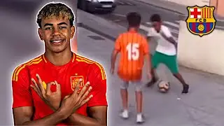 When Lamine Yamal Played in the Streets of Barcelona 😳