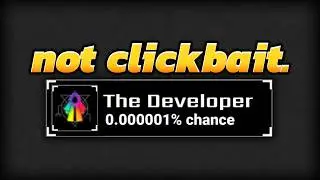 I GOT THE DEVELOPER TITLE IN SOL'S RNG...