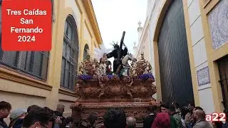 Tres Caídas San Fernando 2024 | Agrupación Musical Polillas | calle Escultor Alfonso Berraquero