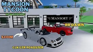 Roblox Mansion Tycoon New Cars! Update Showcase: *Limited* CLK GTR Roadster & Rolls Royce Dawn