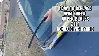 How to replace windshield wiper blades 2013-2015 Honda Civic Hybrid DIY video #hondacivichybrid
