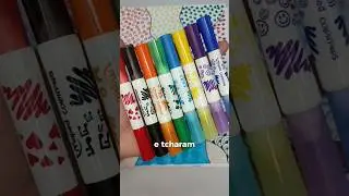 Testei as canetinhas DUO STAMP da maped 😍#testandomateriais #maped #mapedbrasil #canetinhas