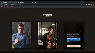 TEAM SECTION IN HTML AND CSS NO JAVASCRIPT OR JQUERY  |LEARN CSS AND HTML