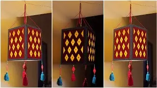 How To Make Akash Kandil At Home For Diwali | Diwali Paper Lantern Making