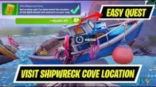 Visit Shipwreck Cove Fortnite Season 8 Location (45000 XP) #fortnite #season8