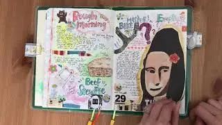 Hobonichi Cousin Flip Through Jan - Feb 2019 | Chatty Version 
