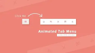 Animated Navigation Menu  using Html CSS Only | Animated Menu