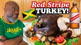 How to make a Festive Red Stripe Turkey! | Deddy's Kitchen