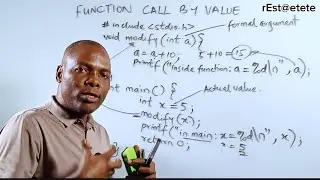 C Language: Function Call by Value. 