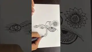 Raksha Krishna Status 2023 / Happy krishna Janmashtami Status 2023 /how to draw Radha Krishna Status