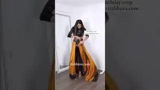 How to Drape a 6Y Saree with Pants | Saree for Beginners | Easy Drape | Dhoti Drape | 