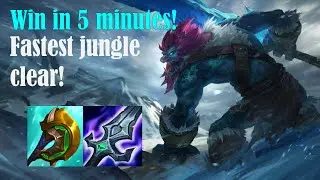 How to play Trundle jungle & CARRY for beginners Season 12 [5min 5 ganks and 5 kills] !!!