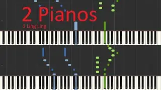 W. A. Mozart - Sonata for Two Pianos K448 [Piano Duo Tutorial]