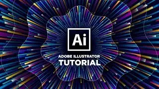 How to Make Light Zoom Rays Effect Background In Adobe illustrator