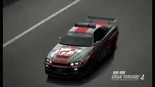 Gran Turismo 4. Trial Mountain Circuit. Gran Turismo Skyline GT R Pace Car 01
