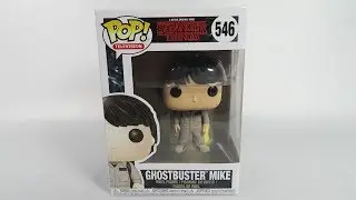 Funko Pop Vinyl Stranger Things Ghostbuster Mike Unboxing