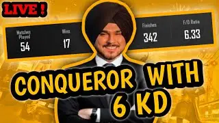 RANK PUSH IN JADUGAR LOBBY 🔥 6 KD K SATH CONQUEROR HOGA ONCE AGAIN 🔥😍 
