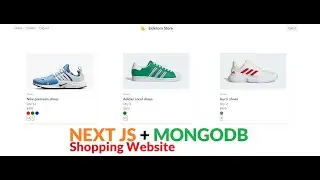 Shopping / Ecommerce website tutorial -  | Setting Up website products | Next js + Mongodb | Part 1