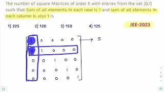 The number of square Matrices of order 5 with entries from the set {0,1} such that Sum of all