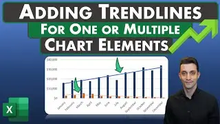 Excel Tips - Adding Trendlines | One or Multiple Chart Elements | Selecting a Specific Series