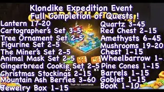 Township : Klondike Expedition Event | Tasks & Goals | Quests | Completion of Quests