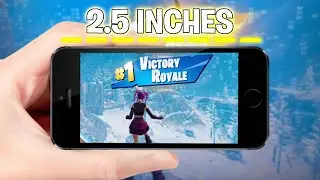 Using The World's Smallest Monitor To Play Fortnite!